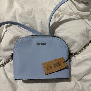 Steve Madden Blue Crossbody Bag with Chain Strap